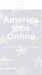 Mobile Screenshot of americajobsonline.com